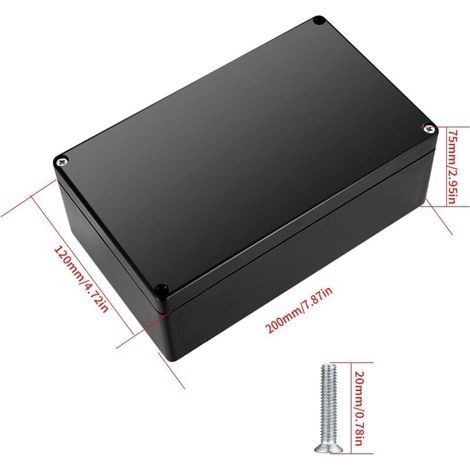 Boîte de dérivation étanche IP67 – Dimensions 20x12x7.5 cm – Matériau ABS résistant à la corrosion – Pour câblage extérieur sécurisé (1/4)