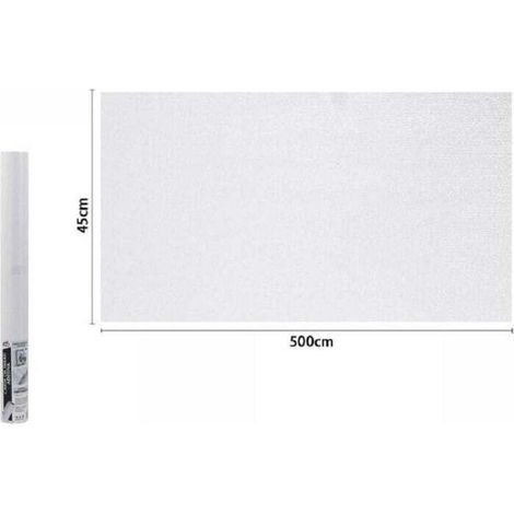 YMYNY Rouleau de film adhésif blanc 45 cm x 5 mètres pour papier peint meuble 71115 -