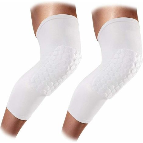 VURAHOME - Genouillères Genouillères en nid d'abeille anti-collision allongées coussinets d'entraînement professionnels équipement de basket-ball pour hommes et femmes coussinets de sport genouillères (1/5)