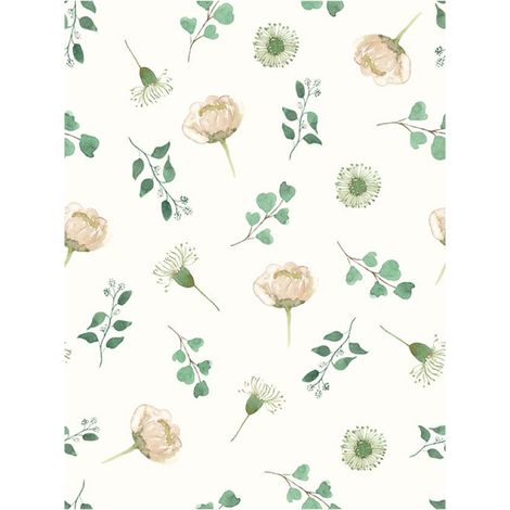 Papier adhésif décoratif vintage bleu à motif floral pour étagères, meubles et tiroirs. Amovible, 40 x 30 cm. (1/5)