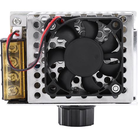 Régulateur de tension électrique SCR 4000 W, variateur de température, contrôleur de vitesse de moteur avec ventilateur (1/5)