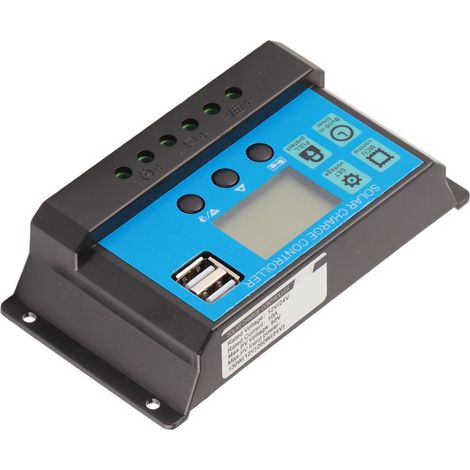 Contrôleur de charge/décharge intelligent PWM pour panneaux solaires avec écran LCD, pour éclairage public LED 12 V/24 V (1/5)