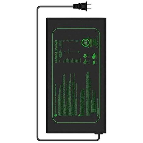 Tapis Chauffant pour Plantes Imperméable Serre de Germination Accélère la Germination des Graines, Coussin de Chauffrage pour Reptile et Amphibien, 21 Watts, 52.5 × 25 cm (1 Pièce - 21W) (1/4)