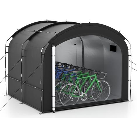 Tenda per riporre le biciclette all'aperto, impermeabile, adatta a 7-8 biciclette
