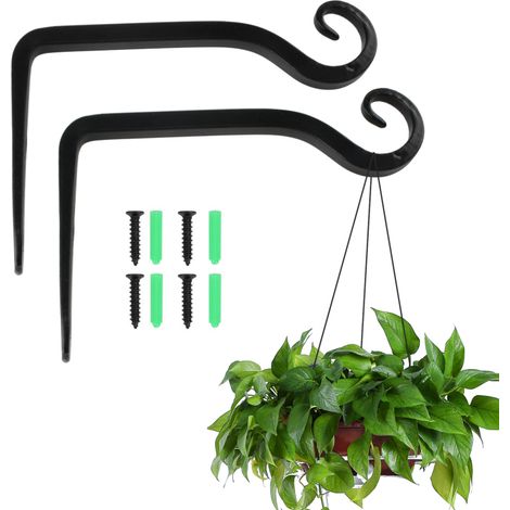 Set di 2 supporti per appendere oggetti, lunghi 15 cm, con robusto gancio in metallo, multifunzionali per vasi e lanterne.