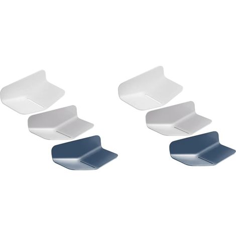 Lot de 2 Porte- Muraux pour Salle de Bain Indispensables sans Vis 3 Pièces