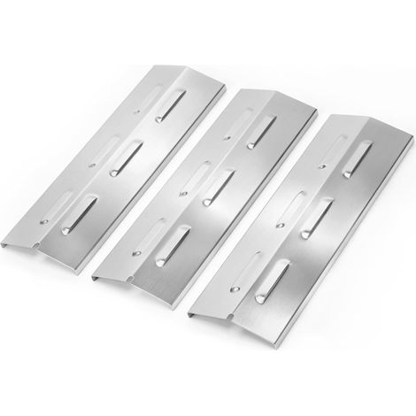 Lot de 3 cache-brûleurs universels de rechange pour Boston Pro 3K, Chicago 3, Boston 6 Kr Turbo, 3561, Brahma 4.0, en acier inoxydable 36,5 x 12 cm (1/5)