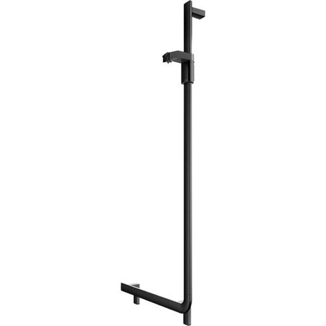 Keuco KE Asidero angular 90 grados AXESS 35006, derecha/con corredera de ducha, 581/1301mm negro mate, 35006371301