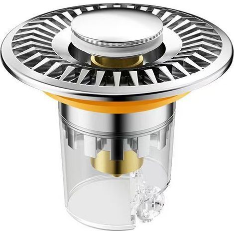 1 pop-up bouchon évier 304 inox 33-40 mm argenté, pour salle bain et cuisine (1/5)