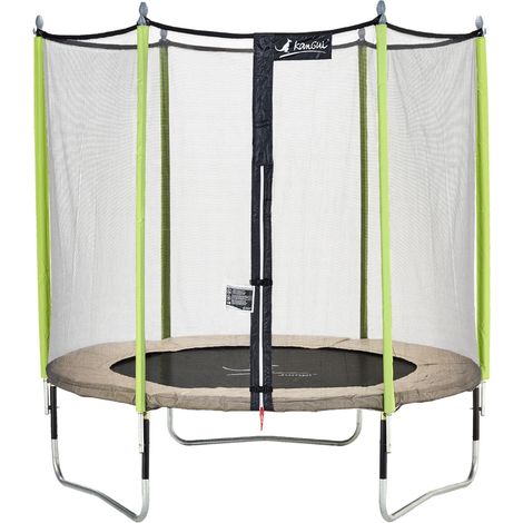 Trampoline KANGUI - JUMPI Ø 244‑250 cm – Enfant – Rebond Dynamique – Filet – Garantie 5 ans (1/4)