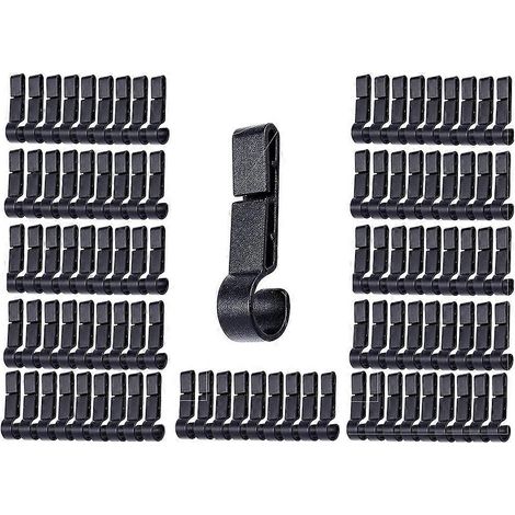 100 clips de fixation pour lampe frontale et accessoires pour casque de chantier (1/5)