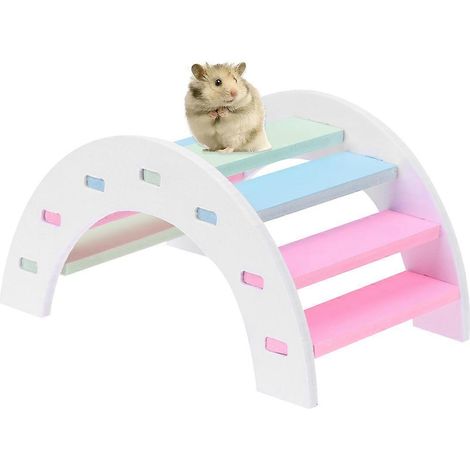Échelle arc-en-ciel colorée pour hamster, jouet pour hamster compatible avec les hamsters qui jouent (1/5)