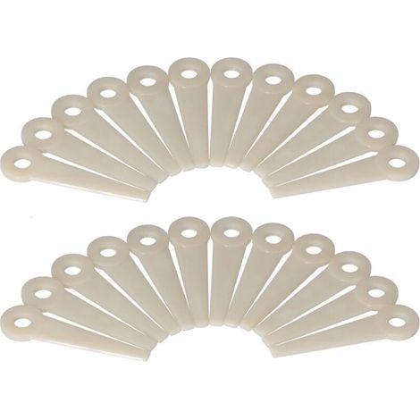 Lames de coupe en plastique, tête de tondeuse à gazon de remplacement 4111-007-1001 pour Stihl PolyCut 24 pièces-Crezuo (1/4)