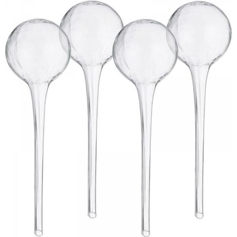 4 Pièces Boules d'Irrigation pour Plantes, Distributeur d'Eau pour Plantes d'Intérieur et d'Extérieur, Accessoire et raccord goutte à goutte (1/5)