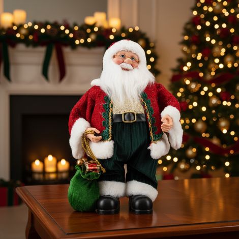 Babbo Natale che balla, decorazione natalizia da h 31,8 cm (1/4)