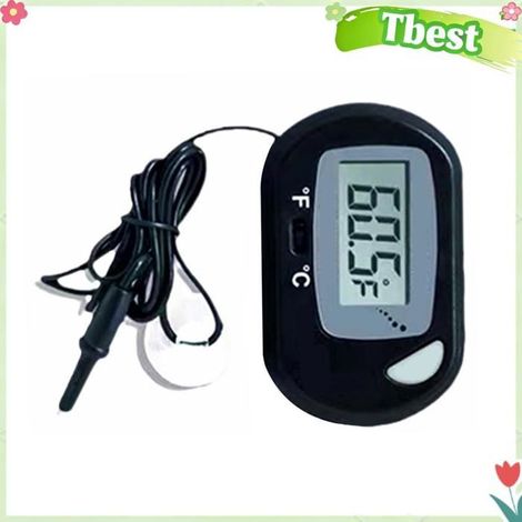 Tbest Thermomètre d'aquarium Thermomètre Numérique d'aquarium à écran LCD, Thermomètre à Poissons pour animalerie hydrometre (1/5)