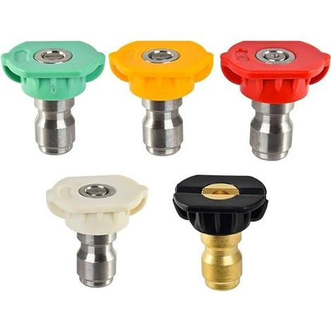 Pressure Washer Spray Nozzle Tips, 1/4 Degree Quick Connect, 1.2mm Aperture, Multi-Degree Pressure Washer Parts (1/5)