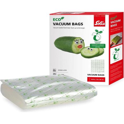 Solis Eco Bags 20x30cm 50 Sacchetti per Sottovuoto (1/3)