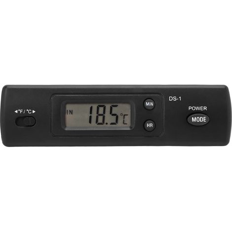 Horloge numérique de voiture avec thermomètre, affichage LED multifonction, précision élevée, horloge électronique pour tableau de bord, 12V/24V. (1/5)
