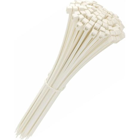 Kippen 9014AK - Confezione da 100 pezzi di Fascette Bianche per Cablaggio 100x2,5 mm. (1/3)
