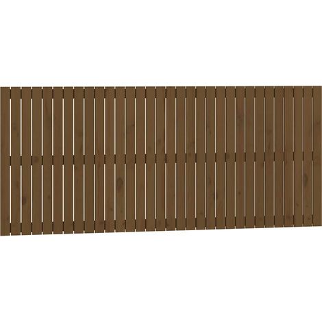 Maison Exclusive - Cabecero cama pared madera maciza pino marrón