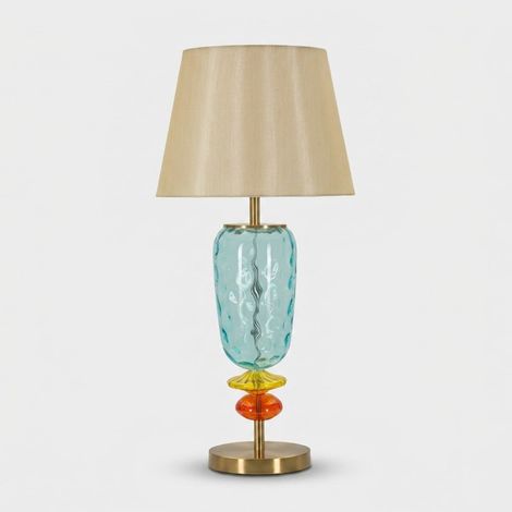 Bunte Tischlampe Mauro Ferretti 35 cm Durchmesser 40 Watt (1/5)