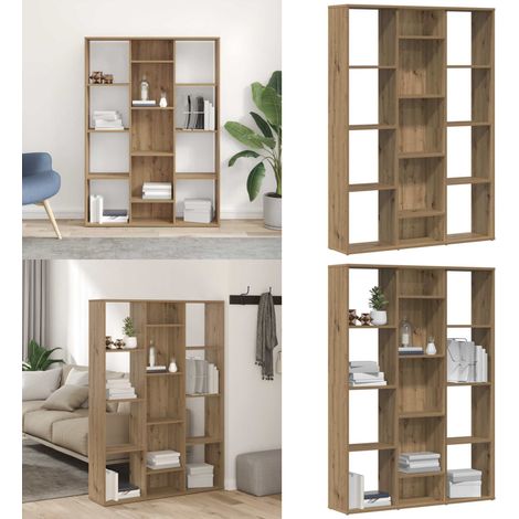 vidaXL Raumteiler/Bücherregal Artisan-Eiche 100x24x140cm Holzwerkstoff