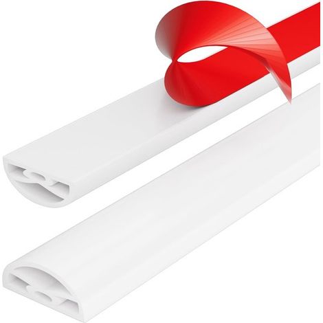 Umbral de ducha plegable / barrera de agua, autoadhesivo, de silicona, accesible para sillas de ruedas (1 m, blanco) (1/4)