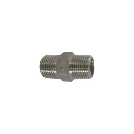 NIPPLE MM ACCIAIO INOX- 3/8- IKARO- pezzi 1