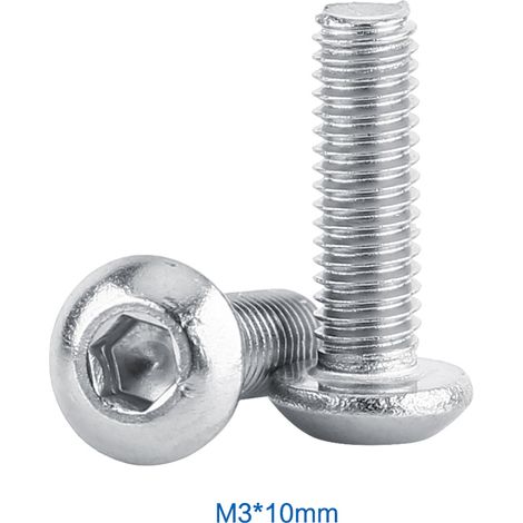 100pcs Bag Button Head Hex Socket Stainless Steel Screw Fastener Repair Tool Accessory M310