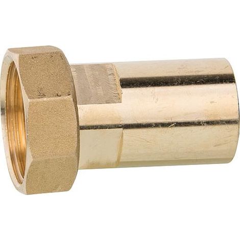 raccord sur manchon à sertir/à souder 3/4" écrou chapeau x manchon 22mm laiton, joint inclus
