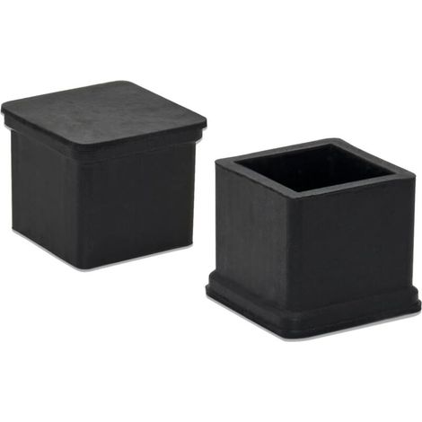 20 Pieces 20 x 20mm Square Chair Leg Caps, Anti-Slip Protective Caps, Floor Protectors, Durable Chair Socks