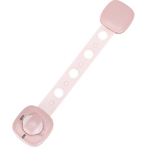 Sicherheitsschloss zum Selberbauen mit 5 verstellbaren Riegeln, geeignet für Schubladen, Schränke und Kühlschränke, rosa. (1/5)