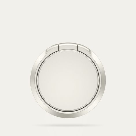Juego de 2 soportes magnéticos para teléfono, anillo de sujeción, montaje en pared, compatibles con soportes magnéticos para coche, color blanco marfil, 26 mm (1/2)
