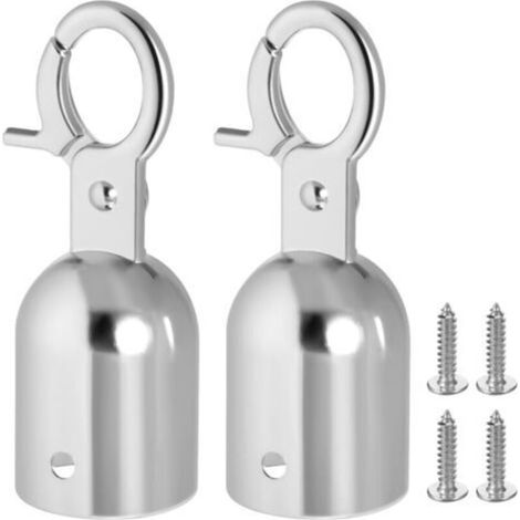 2 Pièces Butée D'Extrémité de Corde Embout de Corde 30mm Bouchon D'Extrémité de Cordon Verrouillage de Cordon Attache Longes Bloque-cordon En Forme de Cloche