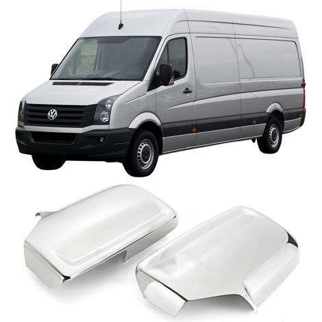 Spiegelkappen, ABS-Kunststoff, Chrom, Volkswagen Crafter 2006-2017 (1/4)