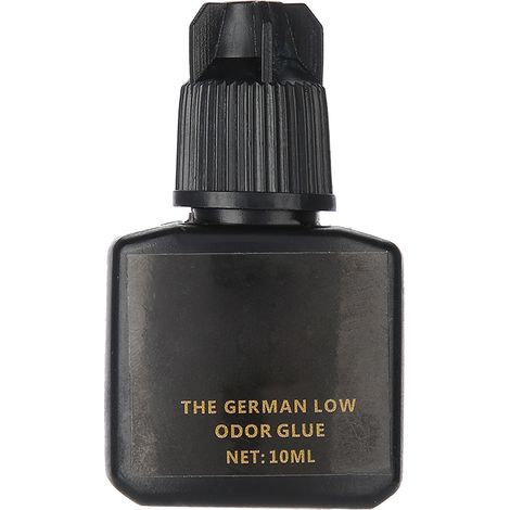 Colle noire allemande, inodore et non irritante, 10 ml, séchage rapide en 3 secondes, longue tenue, super adhésive, convient aux extensions de cils. (1/5)