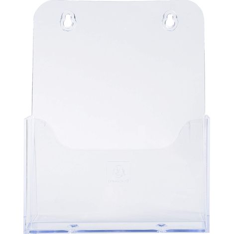 1 distributeur de prospectus sur table - 1 compartiment - Monobloc - Dimensions : Prof.17,3 x larg.7,3 x Haut.21,4 cm - Format à classer A5 - Cristal (1/4)