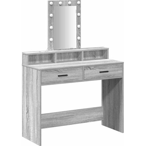 Maison Exclusive - Schminktisch mit Speicher Grau 100 x 41 x 140