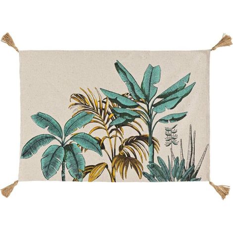 Tapis pompons 60x90 cm Balinesia polycoton (1/3)