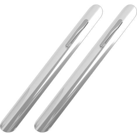 Lot de 2 ramasse miettes de table en acier inoxydable de 15 cm, bord incurvé anti-rayure, accessoire de nettoyage manuel pour restauration et entretien des nappes de table domestiques (1/5)