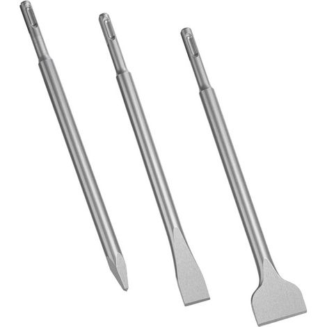 3 teiliges Meißelset für Beton und Mauerwerk für SDS Plus Bohrhämmer (1/5)