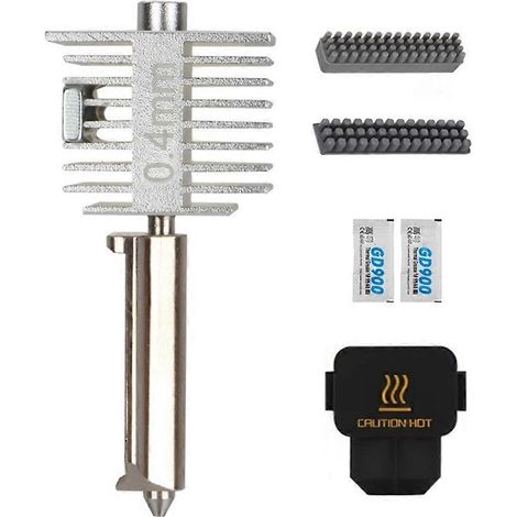 Hotend-Kit für Bambu Lab A1/A1 Mini Schnelllauf-Hotend-Baugruppe 0,4 mm Edelstahldüse 3D-Druckerteil()