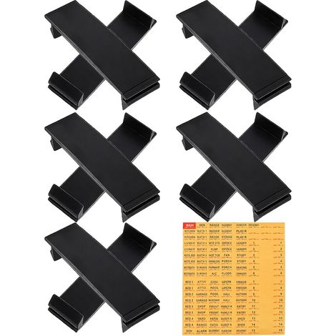 Couvercles de panneaux électriques 10 pièces, conception d'étiquettes antid Couvercle de panneau électrique avec étiquette Conception antidérapante isolante en 10 pièces, kit de sécurité assure (1/5)