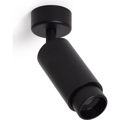 Spot à Douille en Saillie Ágata Multiangle 10-50º pour Ampoule GU10 Noir (1/5)