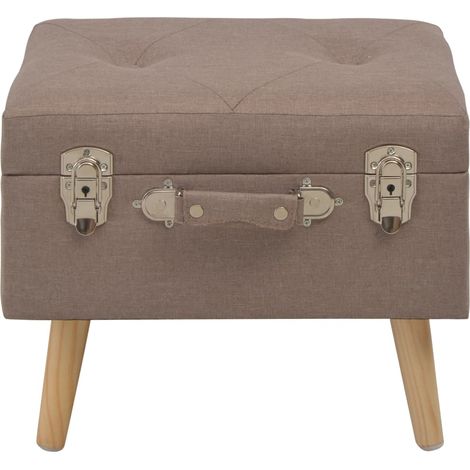 Maison Exclusive - Sgabello con Contenitore 40 cm in Tessuto Marrone