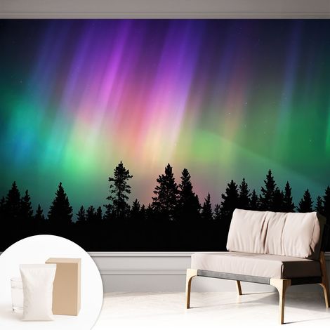 Papier peint avec colle pour décoration moderne de salon chambre à coucher cuisine et bureau Facile Ciel magique 312x219 cm (1/5)