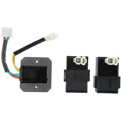 Set di 3 centraline CDI a doppia accensione + regolatore di tensione per Transalp XL 600 V 1989-1996