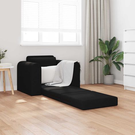 Schlafsofa Schwarz 98 x 71 x 83 cm Stoff