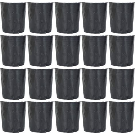 500 Stück Pflanztöpfe aus Kunststoff, biologisch abbaubar, für Anzucht, Blumen, Sukkulenten, Stecklinge und Setzlinge, 9 x 9 cm